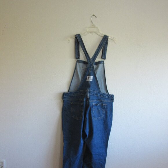 LEVI STRAUSS Women's Blue Denim Overalls Size 18W - Picture 1 of 11
